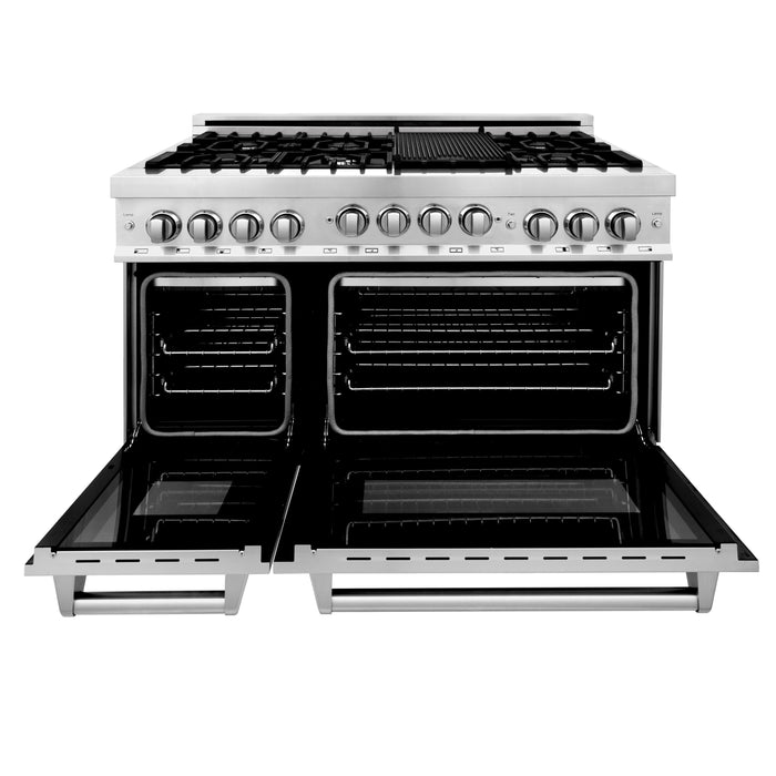 ZLINE 48 in. 6.0 cu. ft. Range with Gas Stove and Gas Oven with Reversible Griddle (RG-GR-48)