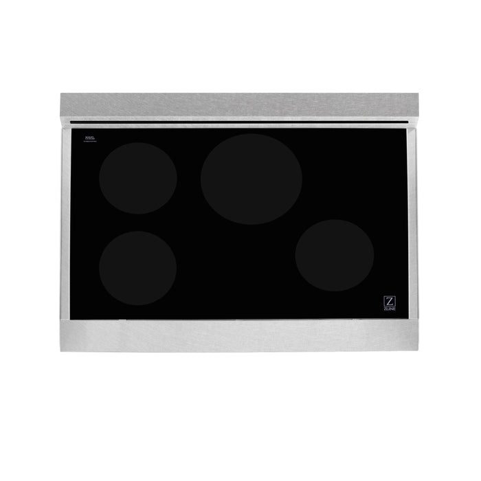 ZLINE 36 in. Induction Range in Fingerprint Resistant Stainless Steel with White Matte Door (RAINDS-WM-36)