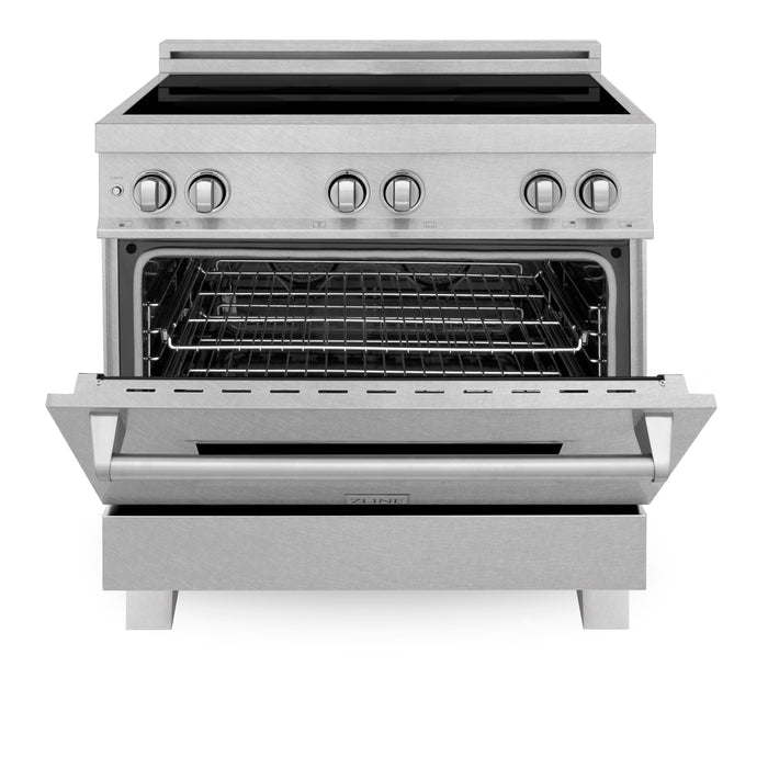 ZLINE 36 in. Induction Range in Fingerprint Resistant Stainless Steel (RAINDS-SN-36)