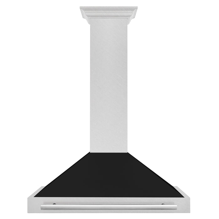 ZLINE 36 in. Fingerprint Resistant Stainless Steel Range Hood with Colored Shell Options and Stainless Steel Handle (KB4SNX-36)