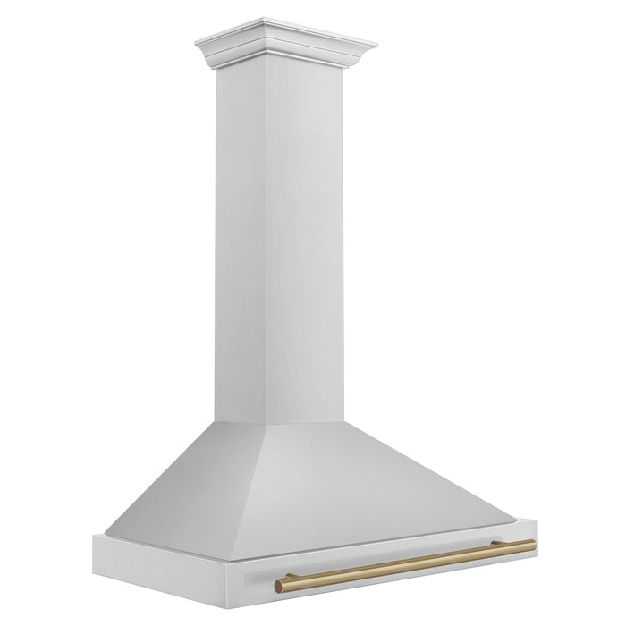 ZLINE 36 in. Autograph Edition Stainless Steel Range Hood with Stainless Steel Shell and Accents (KB4STZ-36)