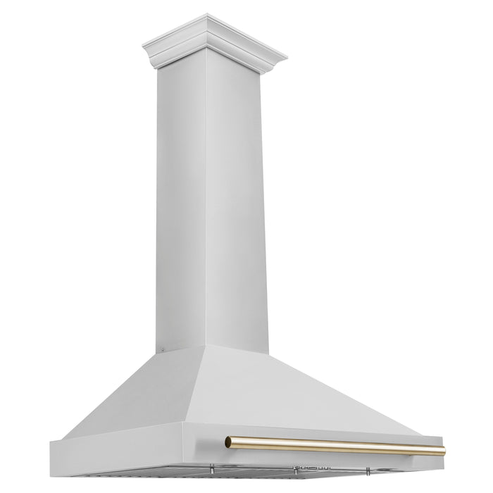 ZLINE 36 in. Autograph Edition Stainless Steel Range Hood with Stainless Steel Shell and Accents (KB4STZ-36)