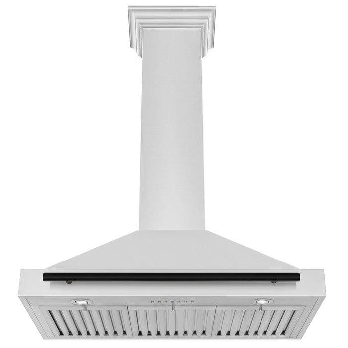 ZLINE 36 in. Autograph Edition Stainless Steel Range Hood with Stainless Steel Shell and Accents (KB4STZ-36)