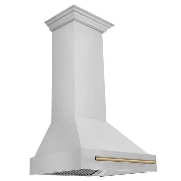 ZLINE 30 in. Autograph Edition Stainless Steel Range Hood with Stainless Steel Shell and Handle (8654STZ-30)