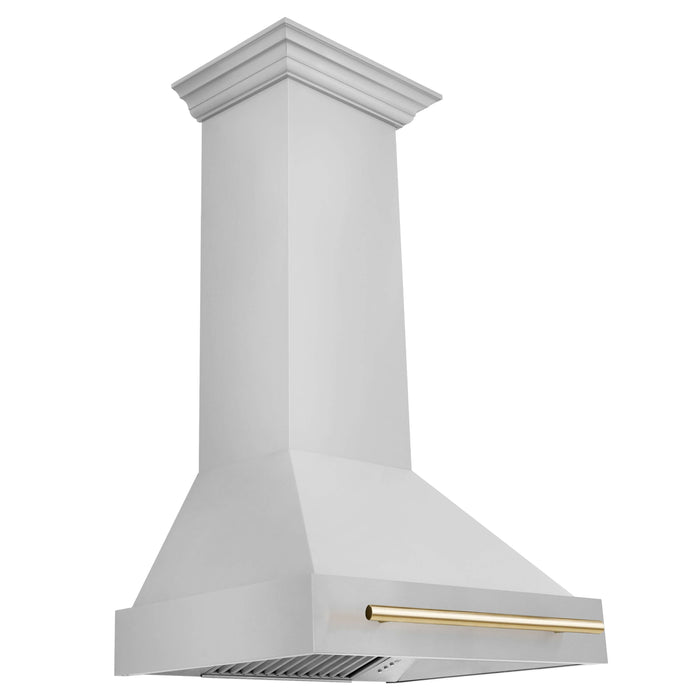 ZLINE 30 in. Autograph Edition Stainless Steel Range Hood with Stainless Steel Shell and Handle (8654STZ-30)