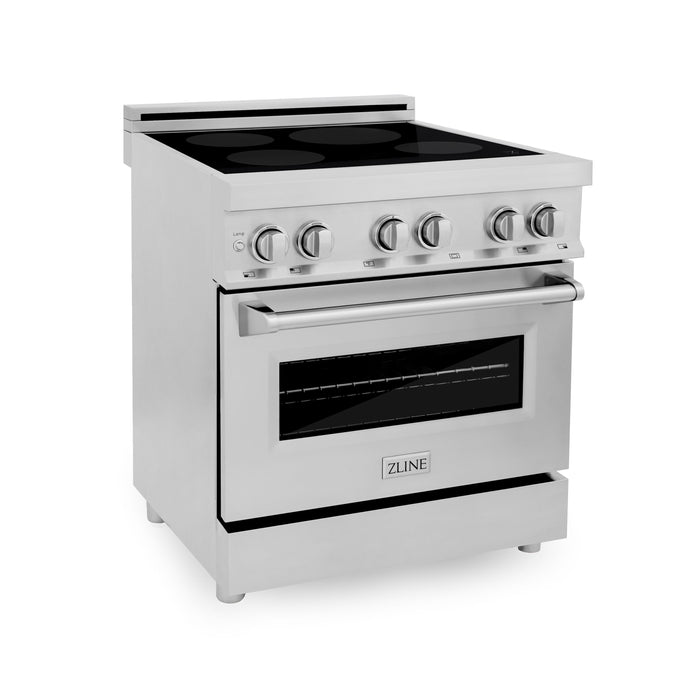 ZLINE 30 in. 4.0 cu. ft. Induction Range with a 4 Induction Element Stove and Electric Oven in Stainless Steel (RAIND-30)