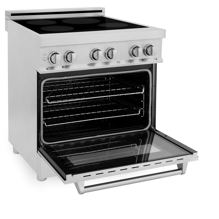 ZLINE 30 in. 4.0 cu. ft. Induction Range with a 4 Induction Element Stove and Electric Oven in Stainless Steel (RAIND-30)