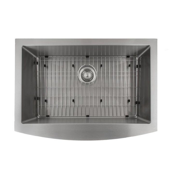 ZLINE 30 in. Zermatt Farmhouse Apron Mount Single Bowl Kitchen Sink with Bottom Grid (SAS)