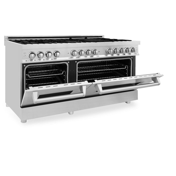 ZLINE 60 in. 7.4 cu. ft. Dual Fuel Range with Gas Stove and Electric Oven in Stainless Steel (RA60)