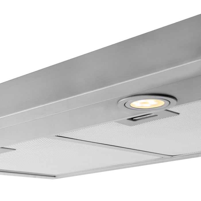 ZLINE 400 CFM Ducted Under Cabinet Range Hood in Stainless Steel - Hardwired Power (617)