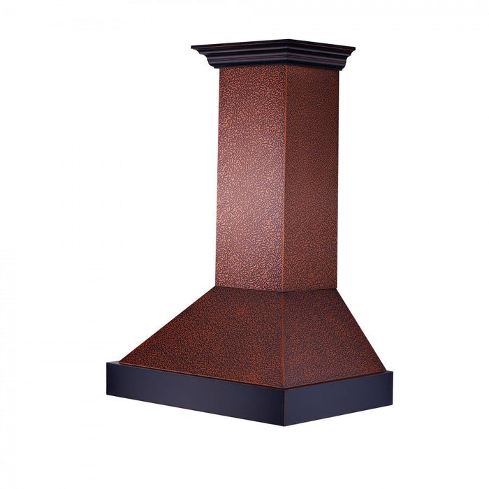 ZLINE Designer Series Wall Mount Range Hood in Copper with Size Options (655-EBXXX)