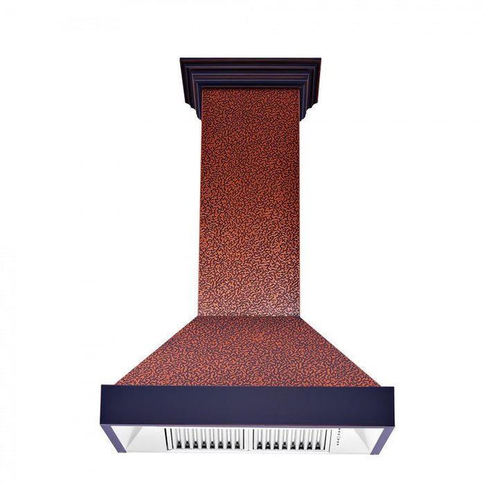 ZLINE Designer Series Wall Mount Range Hood in Copper with Size Options (655-EBXXX)