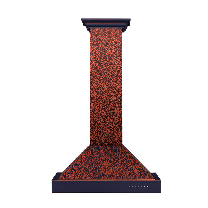 ZLINE Designer Series Wall Mount Range Hood in Copper with Size Options (KB2-EBXXX-30)