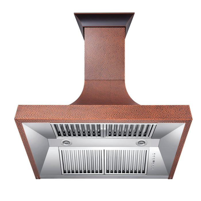 ZLINE Designer Series Hand-Hammered Copper Finish Wall Range Hood (8632H)