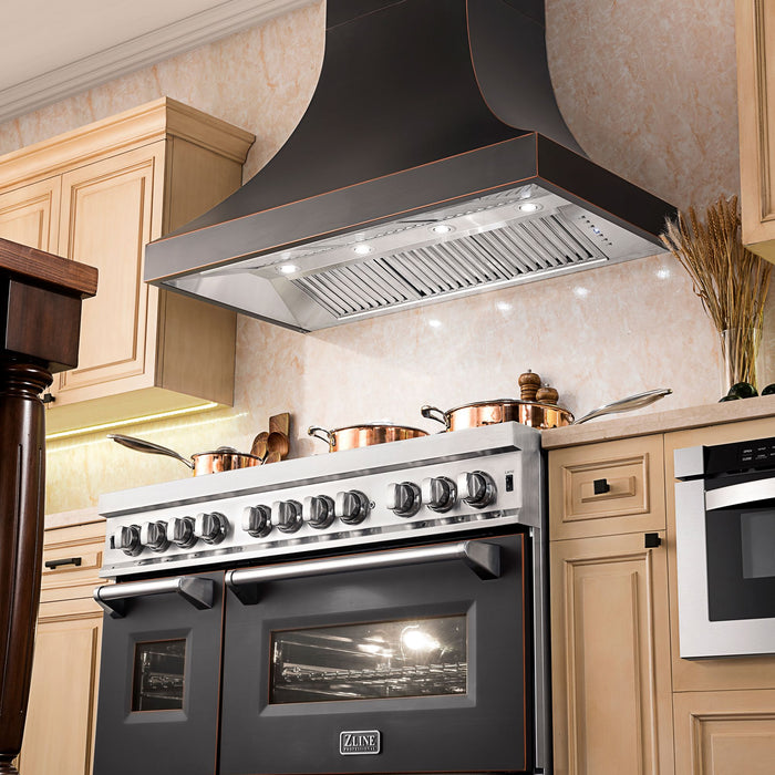 ZLINE Designer Series Oil-Rubbed Bronze Wall Range Hood (8632B)