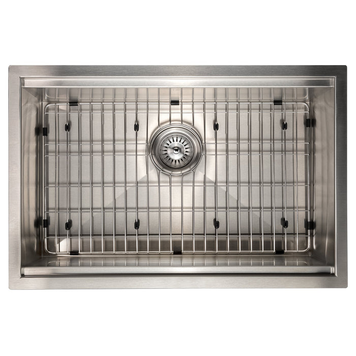 ZLINE 27 in. Garmisch Undermount Single Bowl Kitchen Sink with Bottom Grid and Accessories (SLS)