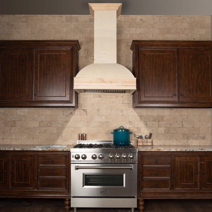 ZLINE Unfinished Wooden Wall Mount Range Hood (369UF)