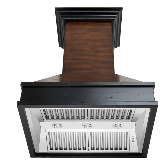 ZLINE Wooden Wall Mount Range Hood in Antigua and Hamilton - Includes Motor (329AH)